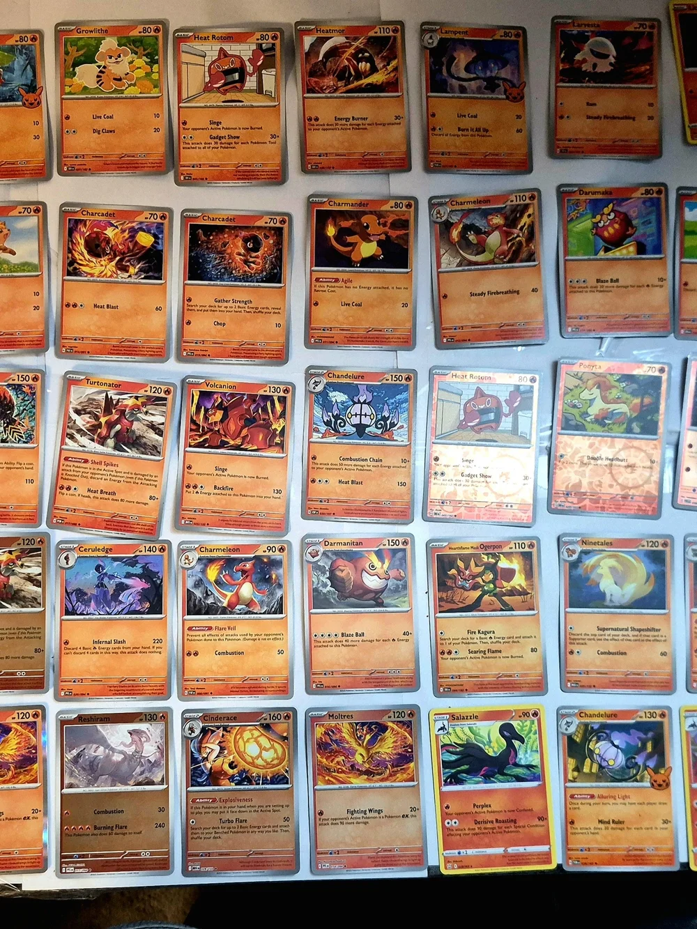 Pokémon Pokémon trading card lot Trading Card Lot Orange & Red